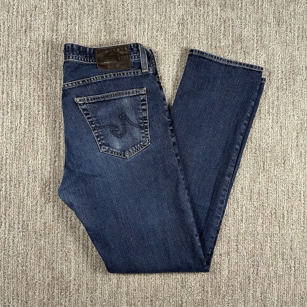 AG Adriano Goldschmied B-Type II Jeans 32x32 Straight Leg‎ Dark Wash Denim 46212